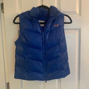 Blue Hollister Down Vest
